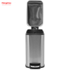 5L Kitchen Trash Can Combo Set With Soft-closing Lid Large Office Waste Bin Stainless Steel Foot Pedal Trash Can