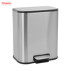 Large Capacity 5l Hotel Dual Garbage Can Stainless Steel Dustbin Custom Printed Metal Foot Pedal Trash Can