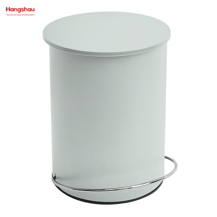 3L Patent Design Simple Foot Pedal Household Pedal Waste Bin For Indoor Trash Can Bathroom Metal Trash Can Powder Coating Morden Style Dustbin Garbage Can Dust Bins