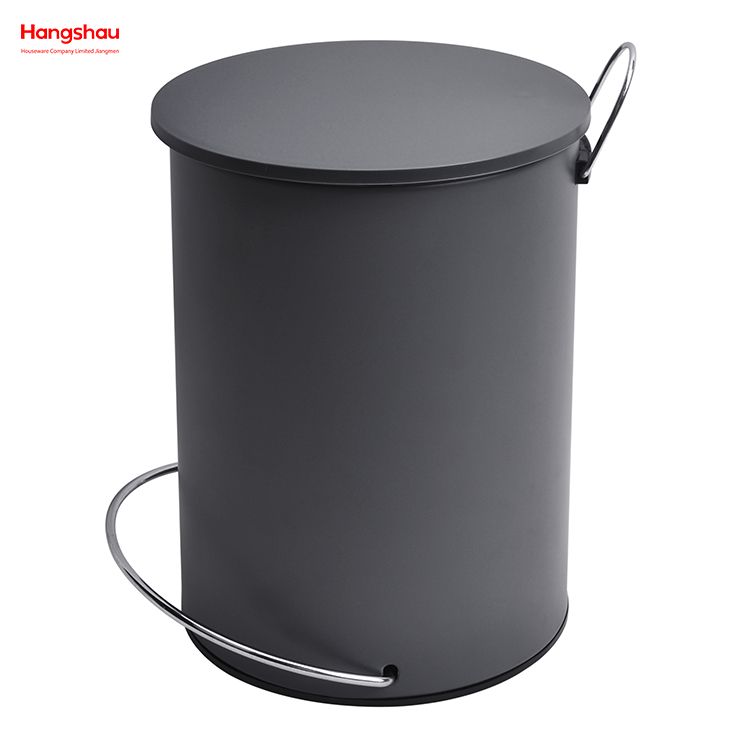 3L Plastic Simple Foot Pedal Household Pedal Waste Bin For Indoor Trash Can Bathroom Metal Trash Can Powder Coating Morden Style Dustbin Garbage Can Dust Bins Patent Design 