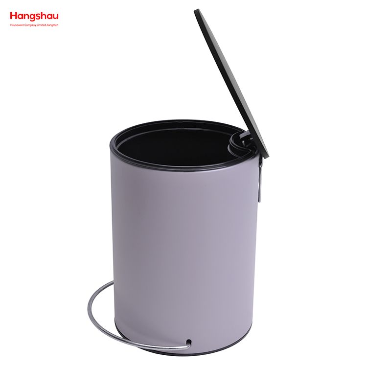 3L Simple Dustbin Garbage Can Bathroom Trash Can Household Plastic Foot Pedal Dust Bins Patent Design Pedal Waste Bin For Indoor Trash Can 