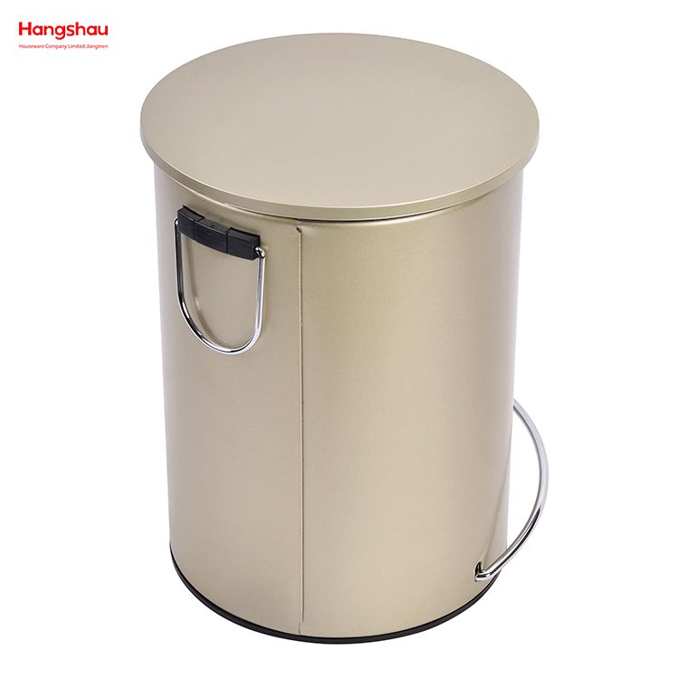 3L Simple Dustbin Garbage Can Bathroom Trash Can Household Plastic Foot Pedal Dust Bins Patent Design Pedal Waste Bin For Indoor Trash Can 