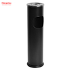 8L Small Round Ashtray Dustbin Metal With An Ashtray In The Hotel LobbyTrash Can Ashtrays in Public Places Waste Bins Smoking Area Trash Can Stainless Steel