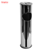 8L Smoking Area Trash Can Stainless Steel Polish Small Round Ashtray Dustbin Metal With An Ashtray In The Hotel LobbyTrash Can Ashtrays in Public Places Waste Bins 