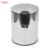 5L Household Kitchen Waste Bins Bathroom Pedal Bin Stainless Steel Trash Can