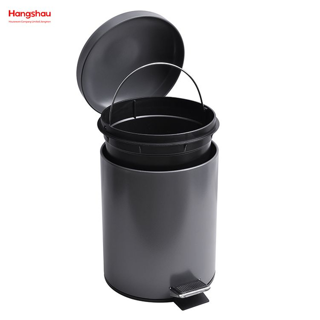 5L Morden Style Dustbin Garbage Can Dust Bins Bathroom Powder Coating Household Pedal Waste Bin Metal Trash Can For Indoor Trash Can 