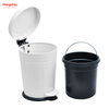 5L Metal Powder Coating Household Pedal Waste Bin Dust Bins Morden Style Dustbin Garbage Can For Indoor Trash Can Bathroom Trash Can