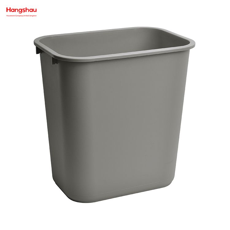 Customized Pp Plastic Rectangle Press Type Indoor Kitchen 26L Prectangle Trash Can Dustbin Open Top Trash Can