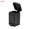 3L Stainless Steel Square Pedal Bin with Soft Close Device High Quality Trash Can with Foot Pedal for Bathroom/bedroom/office Dustbin Pedal Bin Garbage Can