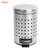 3L Restroom Stainless Steel Rubbish Waste Trash Can With Removable Inner Bucket Office Household Bathroom Bins With Lids Small Pedal Bin For Toilet 