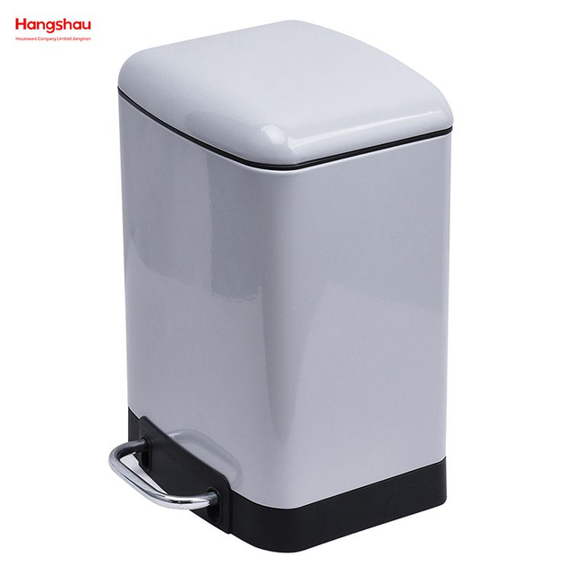6L Iron Bin Metal Small Trash Can Garbage Container Bin For Bathrooms Kitchens Home Offices DustBins