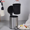 Hotel/Home/Bathroom Footpedal Stainless Steel Garbage Bin Household Pedal Bin Bathroom Trash Bin