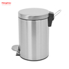 Circular High-quality Stainless Steel Trash Can Household Pedal Bin Bathroom Trash Bin
