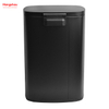 50L Office Lobby Stainless Steel For Kitchen Waste Bin Trash Can Garbage Trash Bin Hotels Cafeteria Custom Colorful Rectangular Foot Pedal Dustbin Large Capacity 