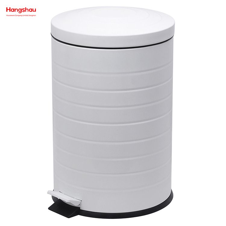 20L Kitchen Garbage Can Household Dust Bins For Indoor Trash Can Powder Coating Pedal Waste Bin Bathroom Trash Can Metal Morden Style Dustbin 