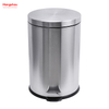 20L Stainless Steel Round Pedal Bin Household Bathroom Inner Bucket Trash Bin with Step Pedal for Office And Kitchen Use Waste Bins Genre Dustbin Garbage Can