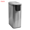 8L Stainless Steel Rectangular Pedal Bin Hotel Dust Bin Stainless Steel Foot Pedal Dustbin With Rubbish Bin Garbage For Kitchen Hotel Office Trash Can