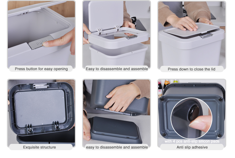 Sealed Lid Garbage Bin