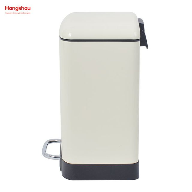 6L Home Kitchen Soft Close Stainless Steel Easy Cleaning Metal Trash Can Bin With Foot Pedal