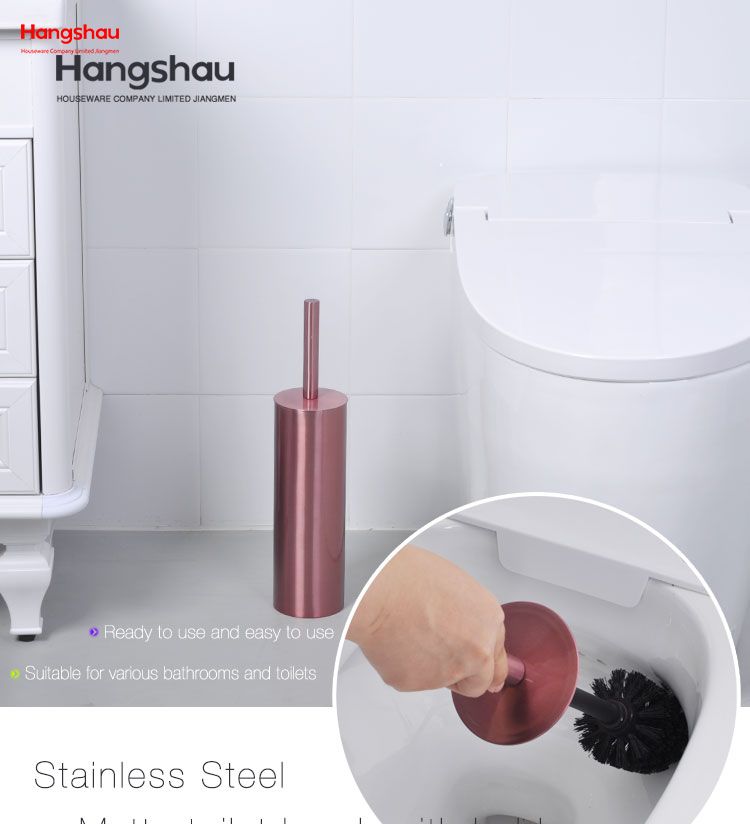 Metal Toilet Brush with Holder