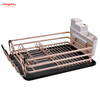  Aluminum Metal Drying Plastic Dish Tray Rack Alloy Dish Rack over Sink Organizer Kitchen Stand Dish Rack Countertop Dish Rack Cup Holder 