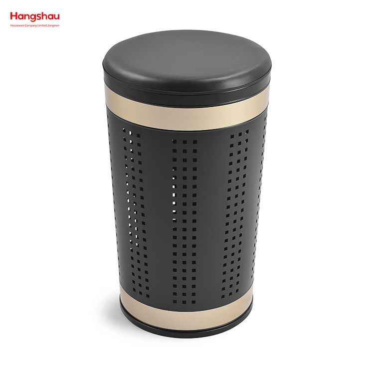 Metal Laundry Basket with Lid Washing Storage Dirty Clothes Laundry Basket Large Home Storage Basket Laundry Hamper 