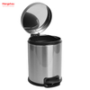 Matte with Anti-fingerprint Household Bathroom Stainless Steel 3L Pedal Trash Bin With Cover Closing Slowly And Mutely Round Trash Bin Waste Bin Dustbin