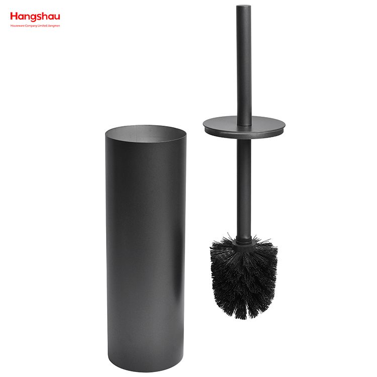 Brushed And Graphite Grey Lacquer Spraying Household Bathroom Stainless Steel 304# Toilet Brush Holder Matte Toilet Cleaning Brush Holder Wc Clean Brush Holder