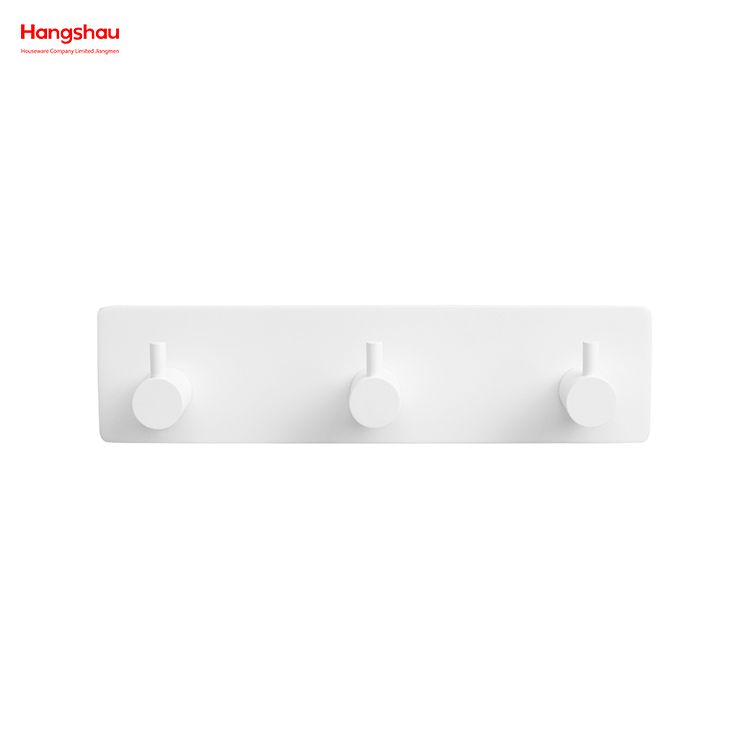 Bathroom Metal Hooks for Wall Three Hooks Stainless Steel Sticky Hook Adhesive Wall Hanging Hook with Dual Adhesive Tape 