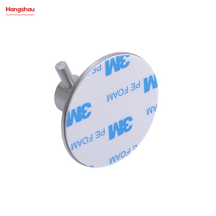 Circular Towel Hooks Bathroom Metal Hooks for Wall Stainless Steel Sticky Hook Adhesive Wall Hanging Hook with Dual Adhesive Tape