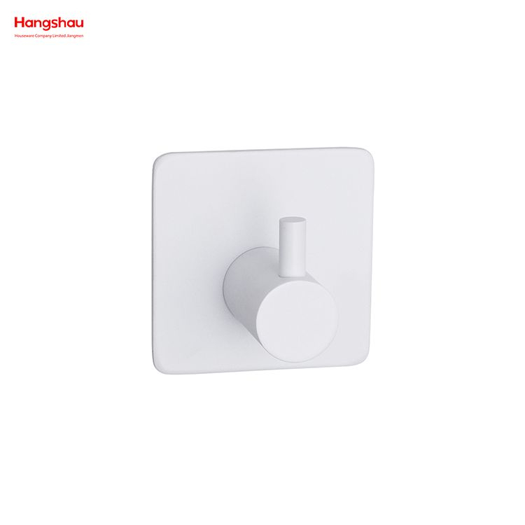 Bathroom Metal Hooks for Wall Stainless Steel Sticky Hook Adhesive Wall Hanging Hook with Dual Adhesive Tape 