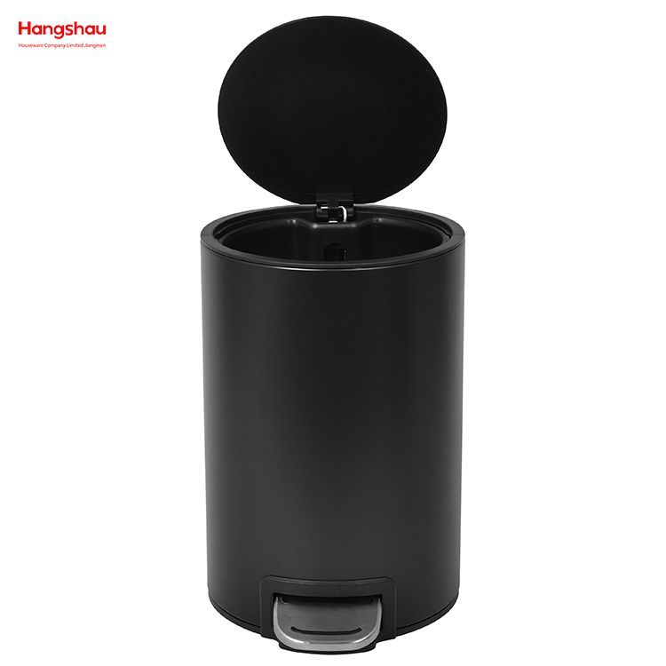 Bathroom Trash Can Household Dust Bins Indoor Trash Can Powder Coating Pedal Waste Bin Kitchen Garbage Can Metal Morden Style Dustbin