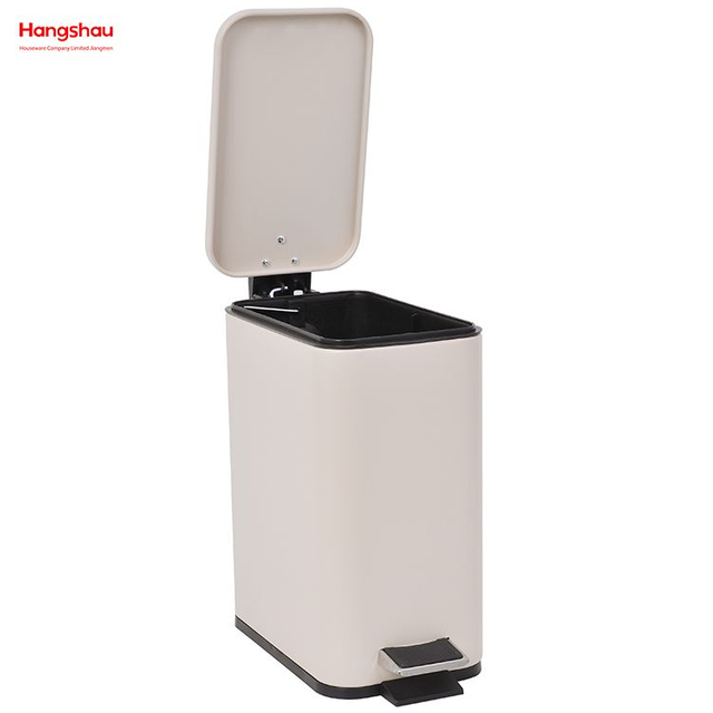 Kitchen Hotel Office Trash Can Iron Rectangular Pedal Bin Hotel Dust Bin Foot Pedal Dustbin With Rubbish Bin Garbage