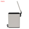 Office Trash Can Iron Rectangular Pedal Bin Kitchen Bathroom Foot Pedal Dustbin With Rubbish Bin Garbage Hotel Dust Bin