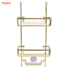 Bathroom Accessories Shower Caddy In Aluminum Anti-rust Durable with 3 Layer Wall Mounted Hanging Basket Bathroom Aluminum Hanger Wall Mounted Bathroom Shelf