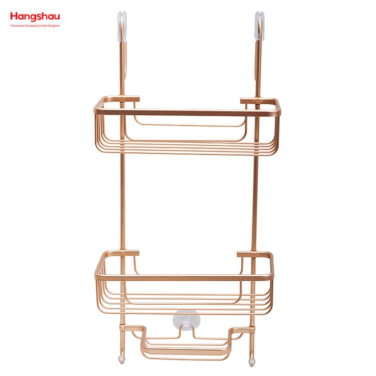 athroom Aluminum Hanger Bathroom Accessories Shower Caddy In Aluminum Bathroom Shelf Anti-rust Durable B3 Layer Wall Mounted Hanging Basket Wall Mounted 