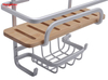 Aluminum Hanger Storage Rack 3-tier Shower Caddy Shelf Basket Shower Caddy Over The Door With Bathroom 