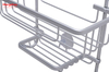 Bathroom Aluminum Hanger 3 Layer Wall Mounted Hanging Basket Wall Mounted Bathroom Accessories Shower Caddy In Aluminum Bathroom Shelf Anti-rust Durable