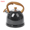 Simulation Wooden Handle Painting Hot Water Tea Pot Stainless Steel Water Kettle Tea Kettle Whistling Kettle For Home