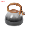 Simulation Wooden Handle Painting Stainless Steel Water Kettle Tea Kettle Whistling Kettle For Home Hot Water Tea Pot 