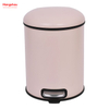 5L Galvanized Steel Round Garbage Trash Bin For Kitchen Waste Office Trash Can Colorful Silent Closing Foot Pedal Dustbin