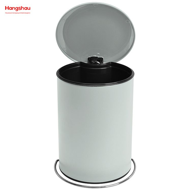 3L Patent Design Simple Foot Pedal Household Pedal Waste Bin For Indoor Trash Can Bathroom Metal Trash Can Powder Coating Morden Style Dustbin Garbage Can Dust Bins
