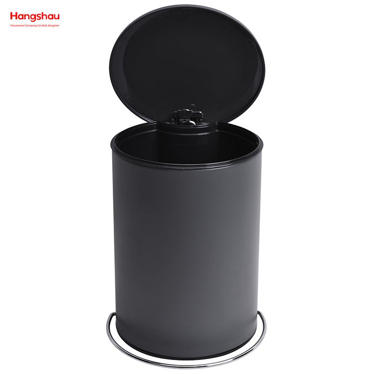 3L Plastic Simple Foot Pedal Household Pedal Waste Bin For Indoor Trash Can Bathroom Metal Trash Can Powder Coating Morden Style Dustbin Garbage Can Dust Bins Patent Design 