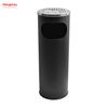 12L Metal With An Ashtray In The Hotel Lobby Trash Can Ashtrays in Public Places Waste Bins Smoking Area Trash Can Stainless Steel Round Ashtray Dustbin 