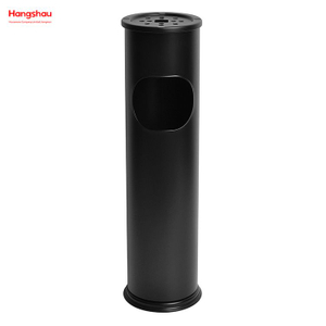 8L Ashtrays in Public Places Waste Bins Smoking Area Trash Can Stainless Steel Small Round Ashtray Dustbin Metal With An Ashtray In The Hotel LobbyTrash Can