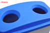 90L Double Hole Bin Park Garbage Bin Large Plastic Garbage Bin Outdoor Garbage Bin Community Garbage Trash Bin Park Garbage Bin Kitchen Waste Bin