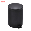 5L Round Powder Coating Household Pedal Waste Bin Dust Bins For Indoor Trash Can Bathroom Trash Can Metal Morden Style Dustbin Garbage Can PU PP