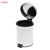 5L Bathroom Powder Coating Household Pedal Waste Bin Metal Trash Can For Indoor Trash Can Morden Style Dustbin Garbage Can Dust Bins