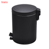 5L Round Metal Morden Style Dustbin Garbage Can PU PP Powder Coating Household Pedal Waste Bin Dust Bins For Indoor Trash Can Bathroom Trash Can 