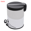 5L Polish Kitchen Waste Bins Bathroom Household Stainless Steel Trash Can Mirror Reflection Polishing Round Pedal Bin 